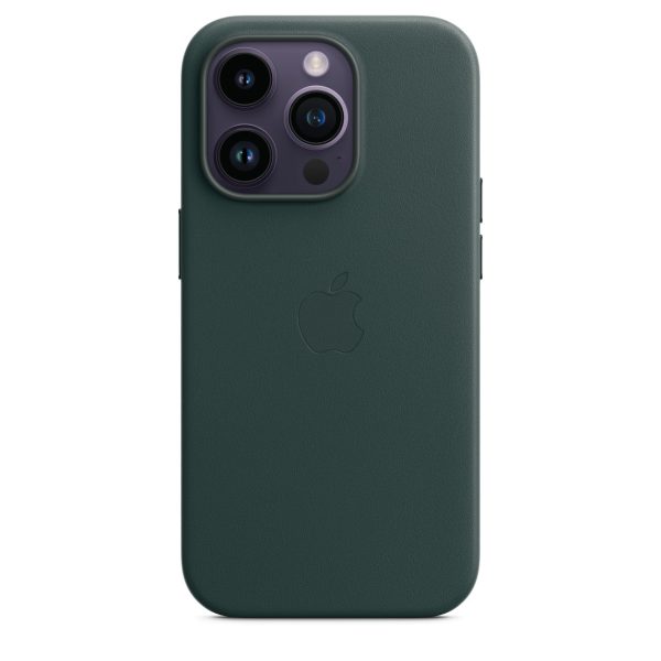 قاب چرم  اورجینال آیفون سری 14 Apple iPhone 14 Leather Case _ رنگ سبز