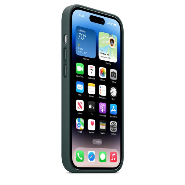 قاب چرم  اورجینال آیفون سری 14 Apple iPhone 14 Leather Case _ رنگ سبز