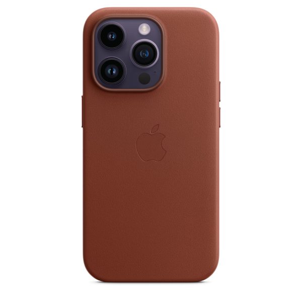 قاب چرم  اورجینال آیفون سری 14 Apple iPhone 14 Leather Case _ رنگ قهوه ای