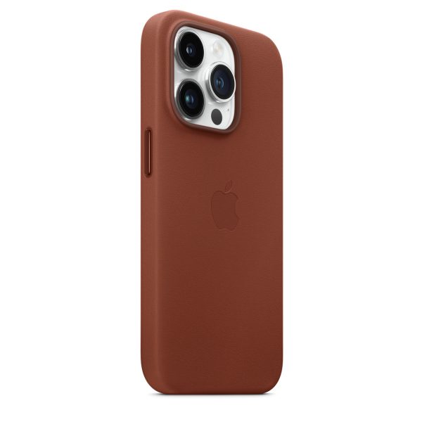 قاب چرم  اورجینال آیفون سری 14 Apple iPhone 14 Leather Case _ رنگ قهوه ای