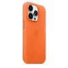 قاب چرم  اورجینال آیفون سری 14 Apple iPhone 14 Leather Case _ رنگ نارنجی