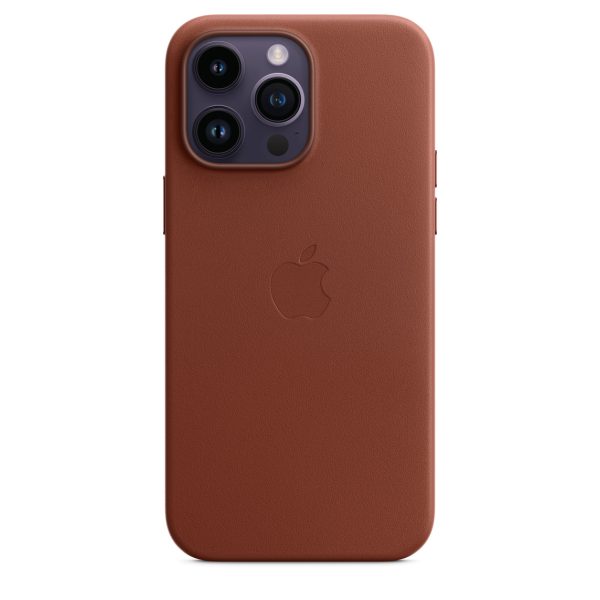 قاب چرم  اورجینال آیفون سری 14 Apple iPhone 14 Leather Case _ رنگ قهوه ای