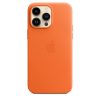 قاب چرم  اورجینال آیفون 14 پرو مکس  iPhone 14 pro max Leather Case _ رنگ نارنجی