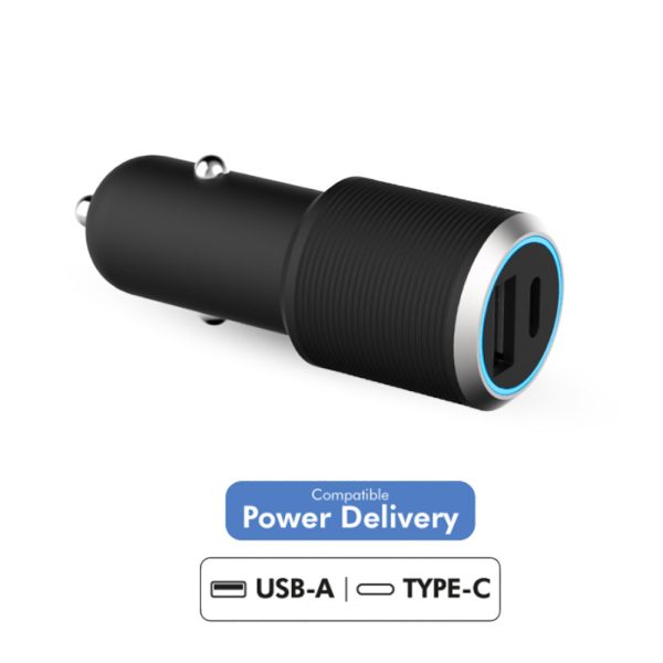 شارژر فندکی فورس مدل FPLICAC2AC37WPDB