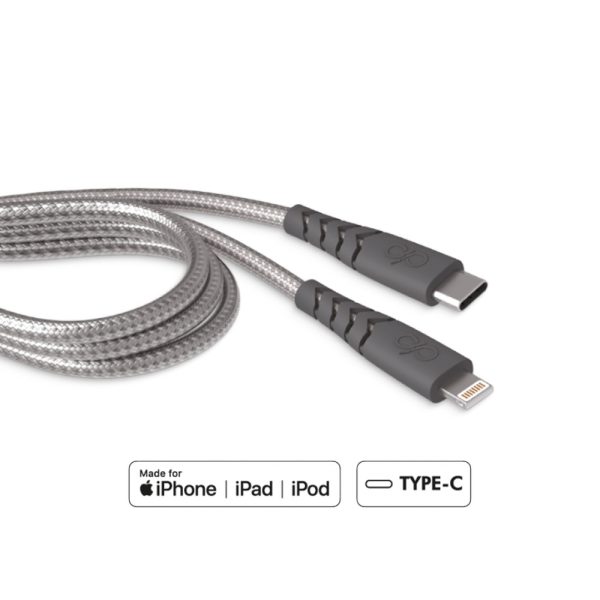 کابل تبدیل USB-C به لایتنینگ فورس مدل FPCBLMFIC1.2MG Ultra-reinforced Cable طول 1.2 متر