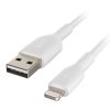 کابل شارژ لایتنینگ به A-USB / بسته بندی ۲ عددی بلکین مدل CAA001bt1MWH2PK | رنگ سفید