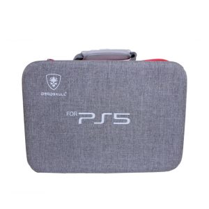 کیف ضد ضربه پلی استیشن ۵ دد اسکال مدل DeadSkull PS5 Bag | رنگ طوسی قرمز