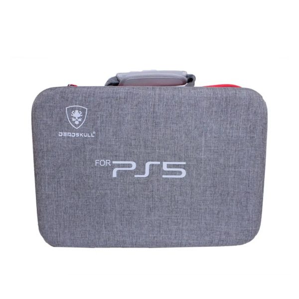 کیف ضد ضربه پلی استیشن ۵ دد اسکال مدل DeadSkull PS5 Bag | رنگ طوسی قرمز