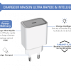 آداپتور شارژر دیواری فورس مدل FPLICS1C30WPDW توان 30 وات