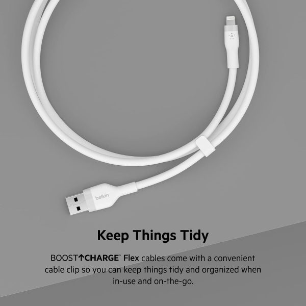 کابل تبدیل USB به لایتنینگ بلکین مدل CAA008bt1MWH | طول 1 متر