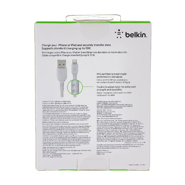کابل لایتنینگ به USB-A بلکین مدل CAA002bt1MWH طول 1 متر