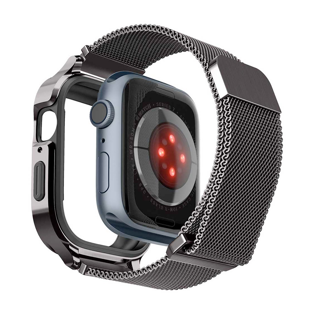 بند استیل اپل واچ اسپیگن سایز ۴۴/۴۵ Spigen Metal Fit Pro Apple Watch Strap
