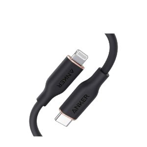 کابل سیلیکونی ۱۸۰ سانتی متری انکر مدل Anker PowerLine III Flow A8663H11 | رنگ مشکی