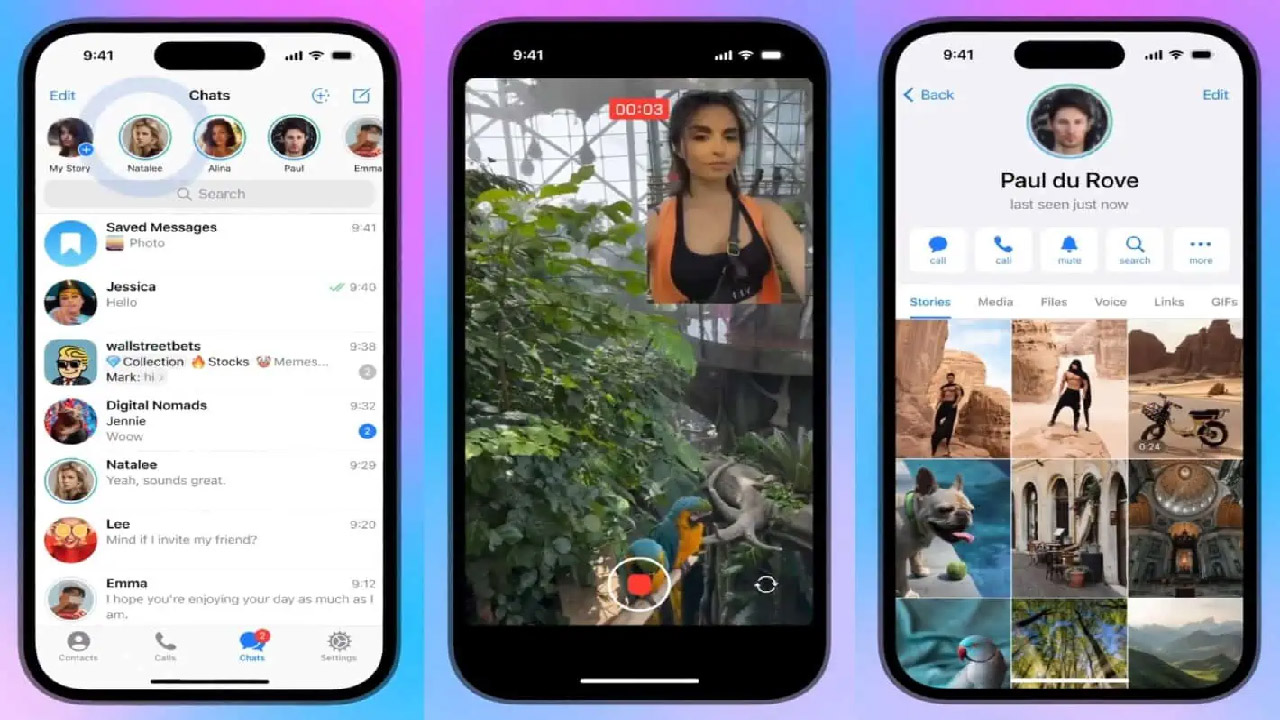 قابلیت استوری تلگرام به زودی برای همه