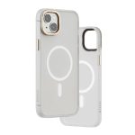 کیس مگ سیف لولو مدل Levelo Kayo مناسب iPhone 13/14-مات شفاف سفید طلایی