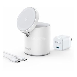 شارژر بی سیم انکر Magnetic Wireless Charger MagGo – مدل B2568 - رنگ سفید