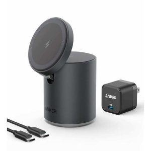 شارژر بی سیم انکر Magnetic Wireless Charger MagGo – مدل B2568 - رنگ مشکی