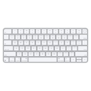 کیبورد بیسیم لایتنینگ دست دوم اپل مدل  Lightning Touch ID Magic Keyboard -رنگ نقره ای