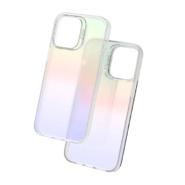 کیس زگ مدل ZAGG Iridescent Anti-Microbial Case مناسب 14 پرو مکس-هفت رنگ