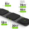 شارژر بی‌سیم دوگانه موفی مدل Mophie Snap+ Multi-Device Travel Charger