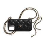 قاب آیفون ۱۴ پرو مکس بند دار CHANEL رنگ مشکی