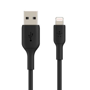 کابل شارژ USB به لایتنینگ بلکین مدل CAA001bt1MBK طول 1 متر | رنگ مشکی