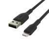 کابل شارژ USB به لایتنینگ بلکین مدل CAA001bt1MBK طول 1 متر | رنگ مشکی