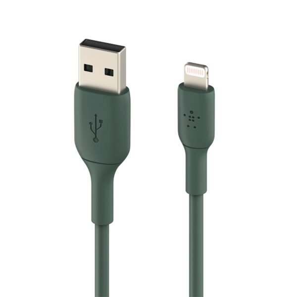 کابل شارژ USB به لایتنینگ بلکین مدل CAA001bt1MMG طول 1 متر | رنگ سبز