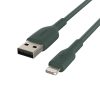 کابل شارژ USB به لایتنینگ بلکین مدل CAA001bt1MMG طول 1 متر | رنگ سبز