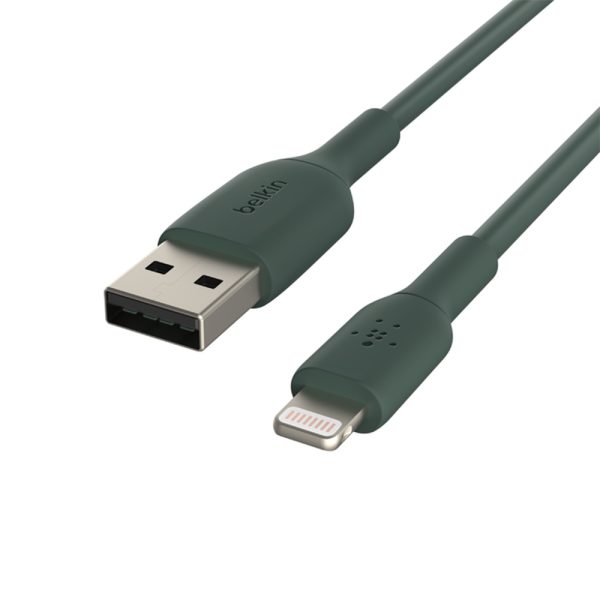 کابل شارژ USB به لایتنینگ بلکین مدل CAA001bt1MMG طول 1 متر | رنگ سبز
