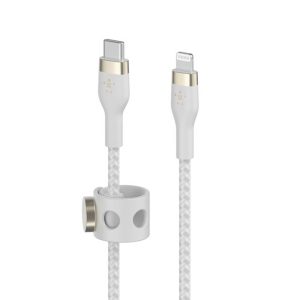 کابل شارژ USB-C به لایتنینگ بلکین مدل CAA0۱۱bt1MWH طول ۱متر | رنگ سفید