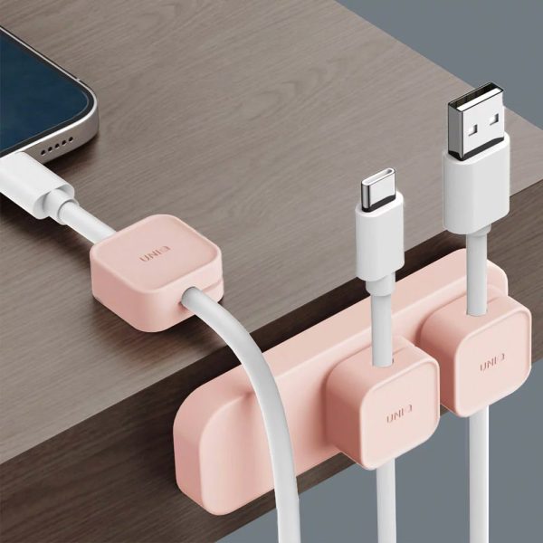پد مغناطیسی و نظم دهنده کابل برند یونیک مدل UNIQ POD MAGNETIC | رنگ صورتی