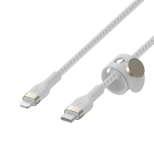 کابل شارژ USB-C به لایتنینگ بلکین مدل CAA0۱۱bt1MWH طول ۱متر | رنگ سفید