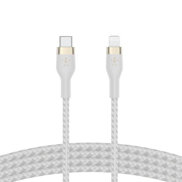 کابل شارژ USB-C به لایتنینگ بلکین مدل CAA0۱۱bt1MWH طول ۱متر | رنگ سفید