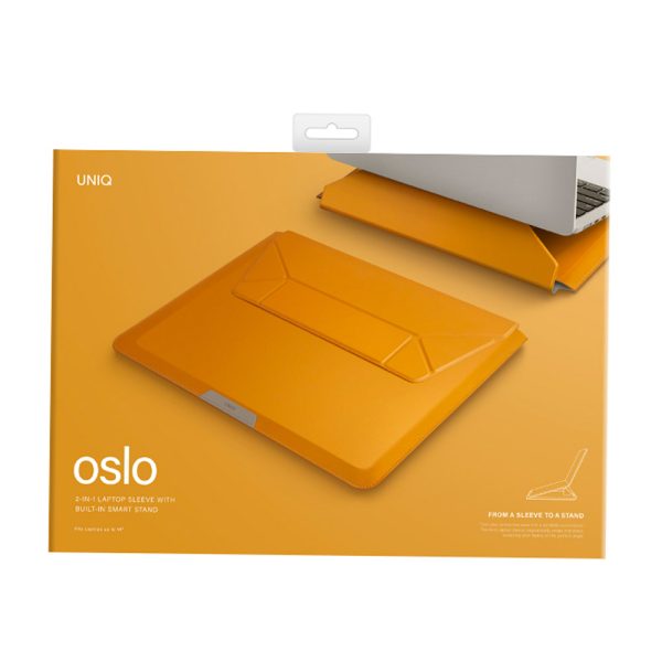 کیف و استند یونیک مدل OSLO مناسب لپ تاپ تا سایز 14 اینچ UNIQ-OSLO(14)-deep mmustard