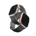 بند دورو اپل واچ یونیک مدل Uniq Revix Reversible Premium Edition 42/44/45/49 mm-طوسی ذغالی -REVPCHRAGRY