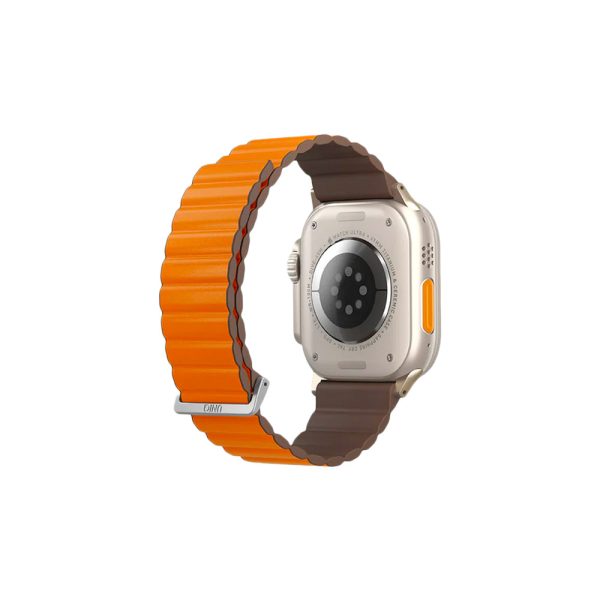 بند دورو اپل واچ یونیک مدل Uniq Revix Reversible Premium Edition 42/44/45/49 mm-نارنجی خاکی-REVPSORGKAK