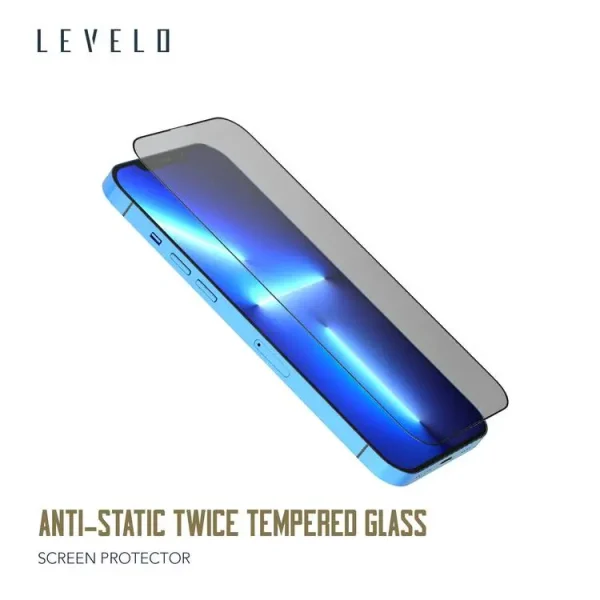 گلس شفاف لولو مناسب براب آیفون ۱۴ پرو مدل Anti-Static Twice Tempered Glass