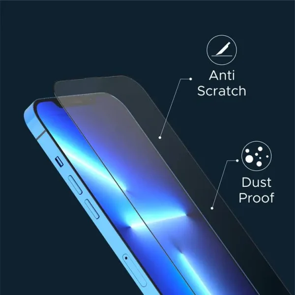 گلس شفاف لولو مناسب براب آیفون ۱۴ پرو مدل Anti-Static Twice Tempered Glass