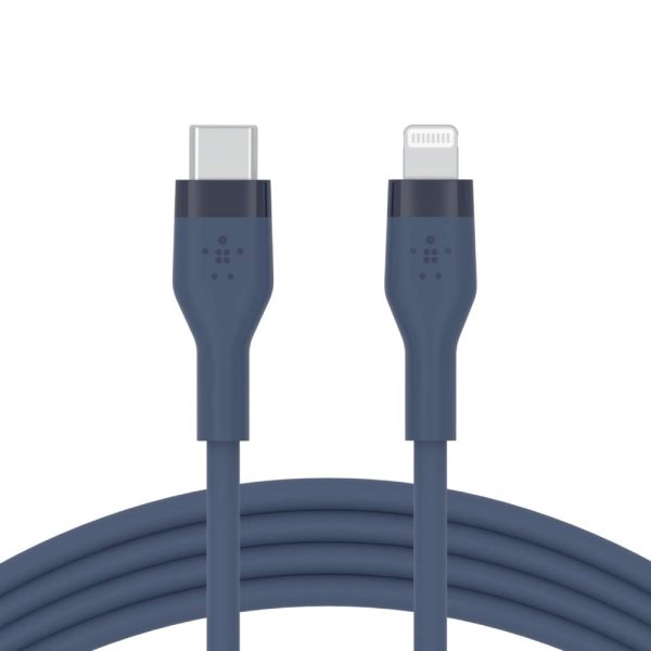 کابل شارژ USB-C به لایتنینگ بلکین مدل CAA0۰۹bt1MBL طول ۱متر | رنگ آبی