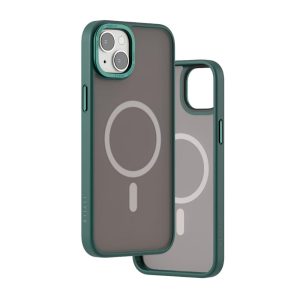کیس مگ سیف لولو مدل Levelo Kayo مناسب iPhone 13/14-مات دودی سبز