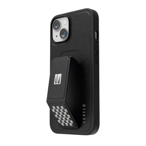 کیس چرمی استند‌دار لولو مدل Levelo Morphix مناسب iPhone 13/14-مشکی/سفید