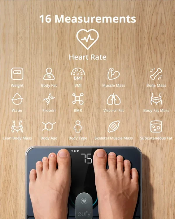 ترازو هوشمند Anker مدل Eufy Smart Scale P2 Pro T9149