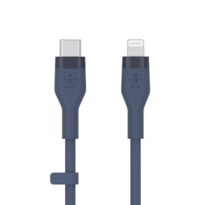 کابل شارژ USB-C به لایتنینگ بلکین مدل CAA0۰۹bt1MBL طول ۱متر | رنگ آبی