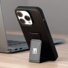 کیس چرمی استند‌دار لولو مدل Levelo Morphix مناسب iPhone 14 Pro-مشکی/سفید