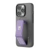 کیس چرمی استند‌دار لولو مدل Levelo Morphix مناسب iPhone 14 Pro Max-مشکی/بنفش