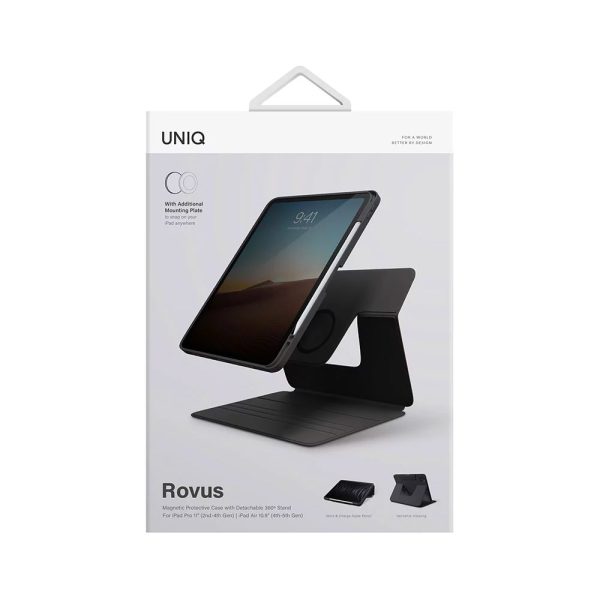 کاور و استند یونیک مدل ROVUS مناسب برای iPad Pro 11 / iPad Air 10.9_ رنگ مشکی