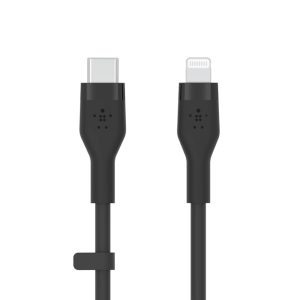 کابل شارژ USB-C به لایتنینگ بلکین مدل CAA009bt1MBK طول ۱متر | رنگ مشکی