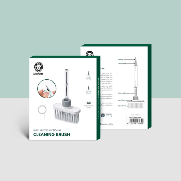 کیت تمیز کننده ایرپاد و کیبورد گرین مدل GNCLGBRUSHWH 5 IN 1 Multifunctional Cleaning Brush