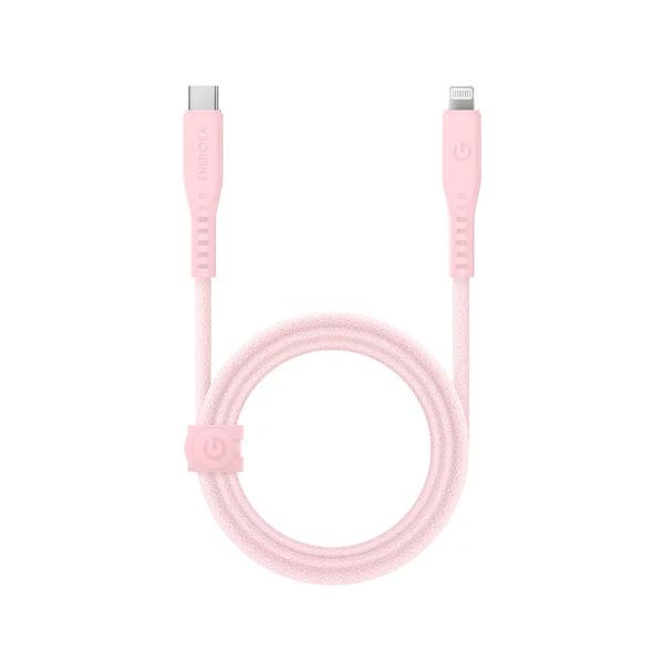 کابل USB-C 60W به LIGHTNING انرژیا مدل FLOW رنگ صورتی